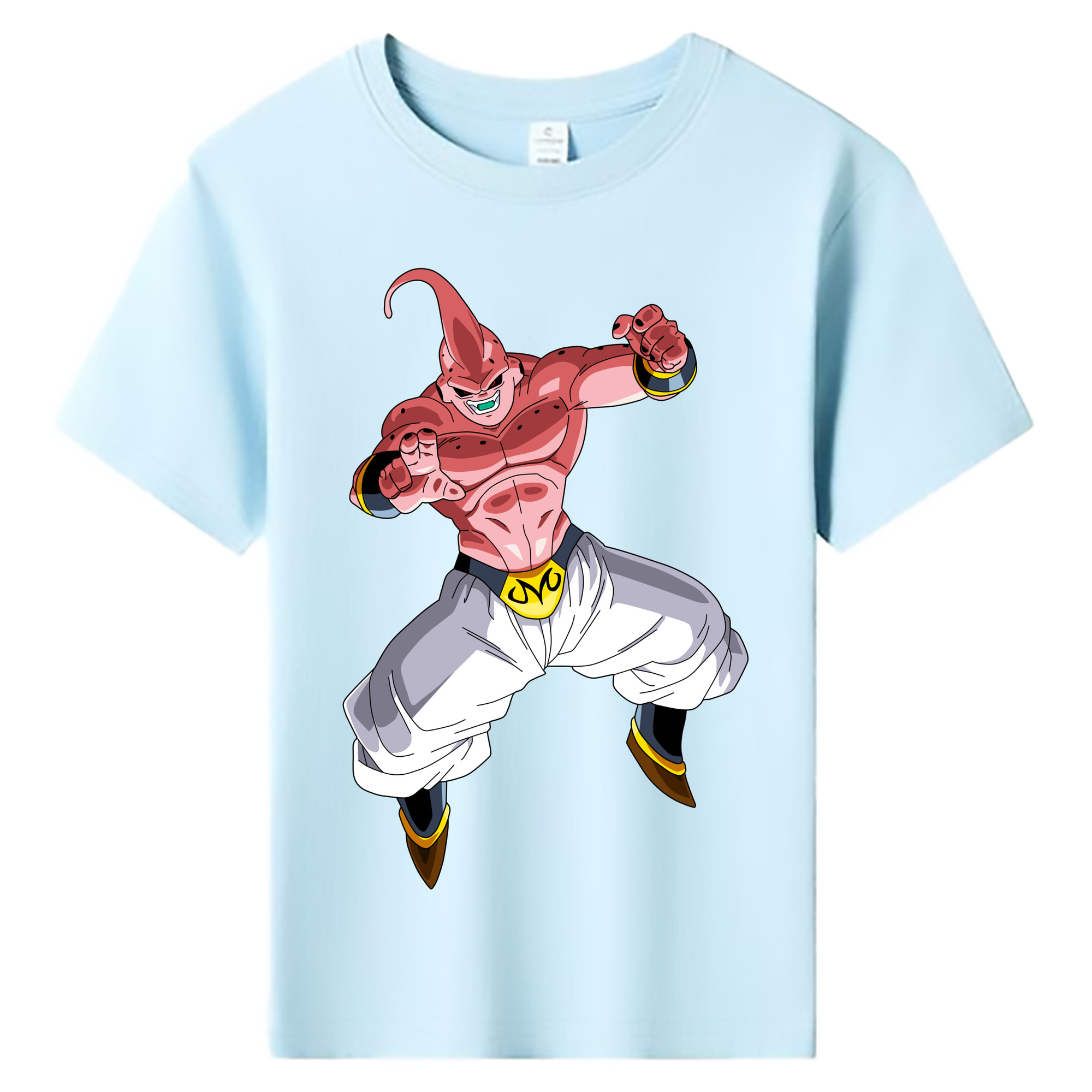 （画像用） ドラゴンボール 魔人ブウ DRAGON BALL Majin Buu 綿100％キッズTシャツ（フロントプリント）